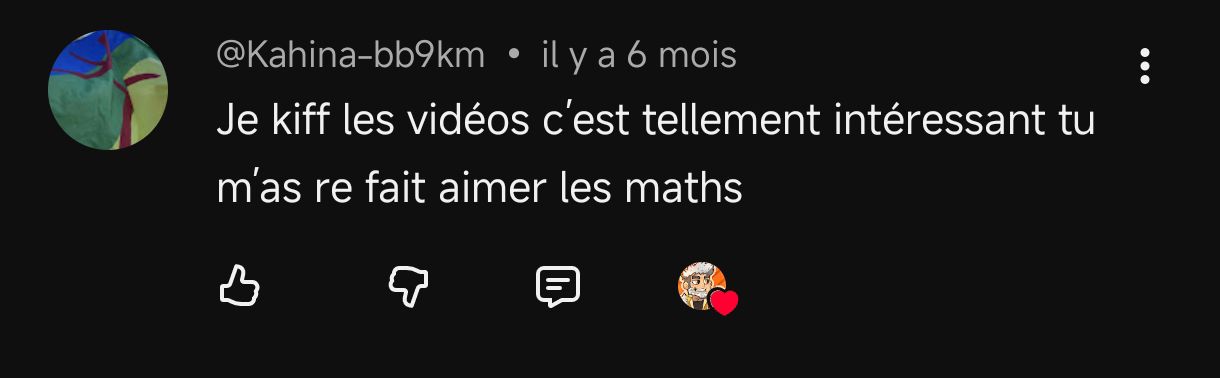 Commentaire YouTube